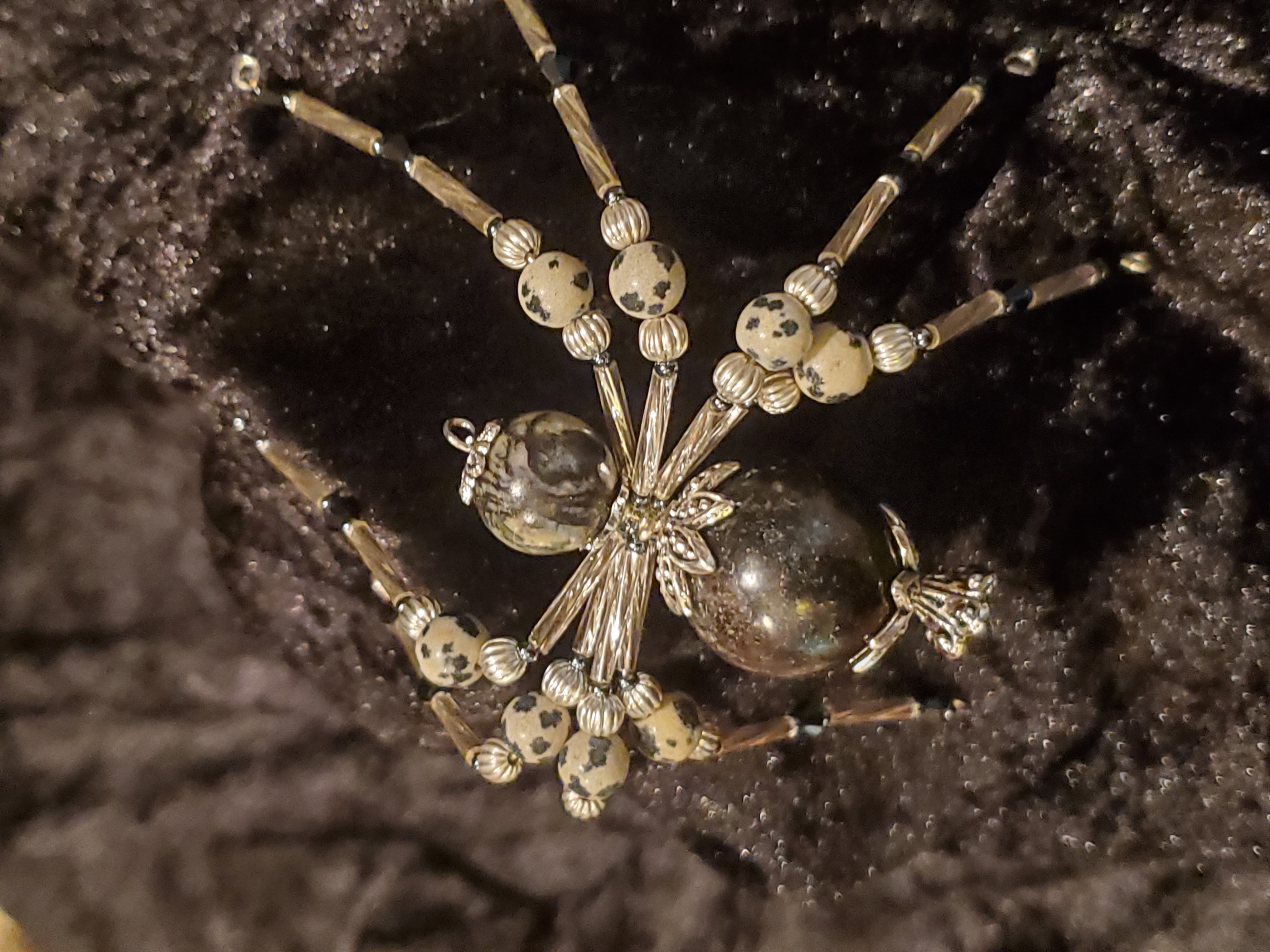 Crystal Frost Spider with clear crystals