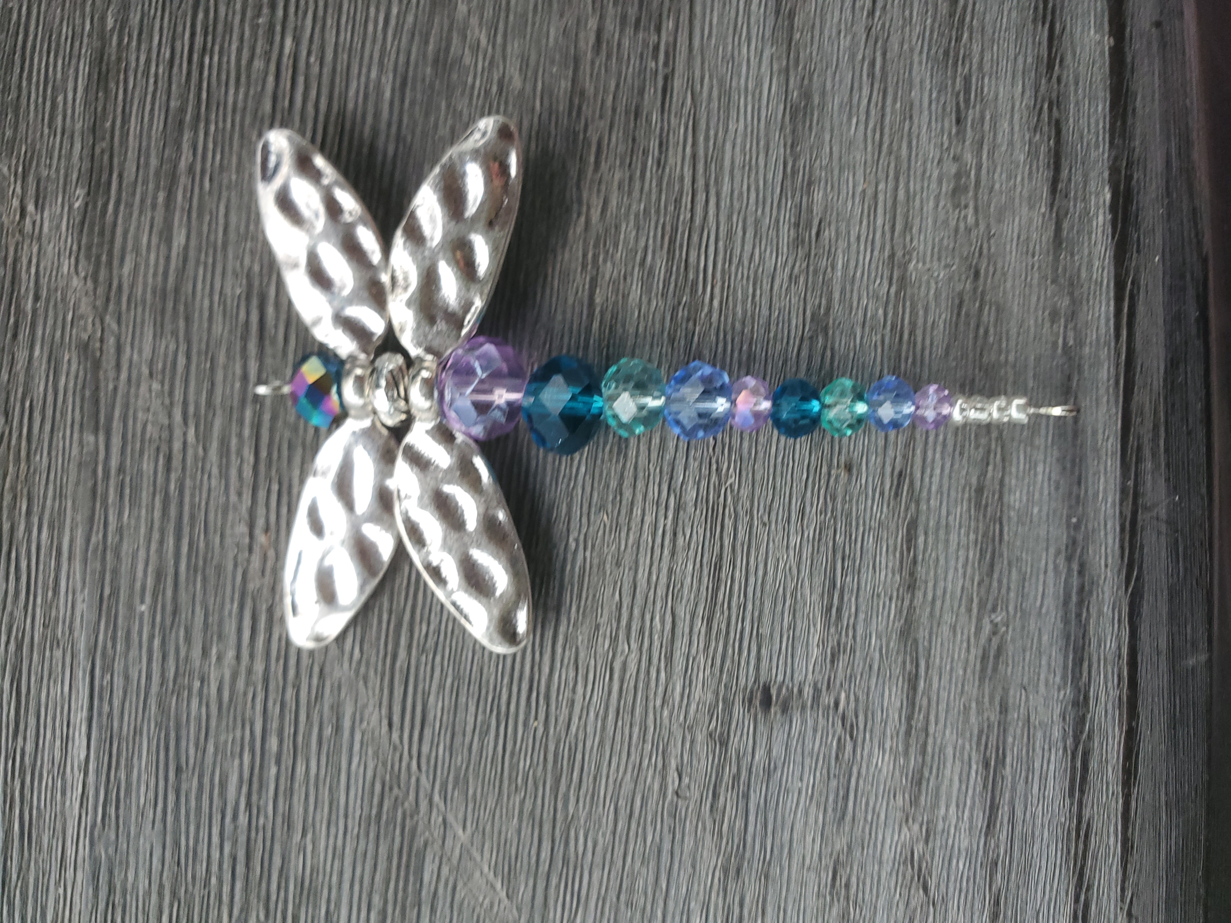 Ocean Breeze Dragonfly alternate angle view showing wing detail