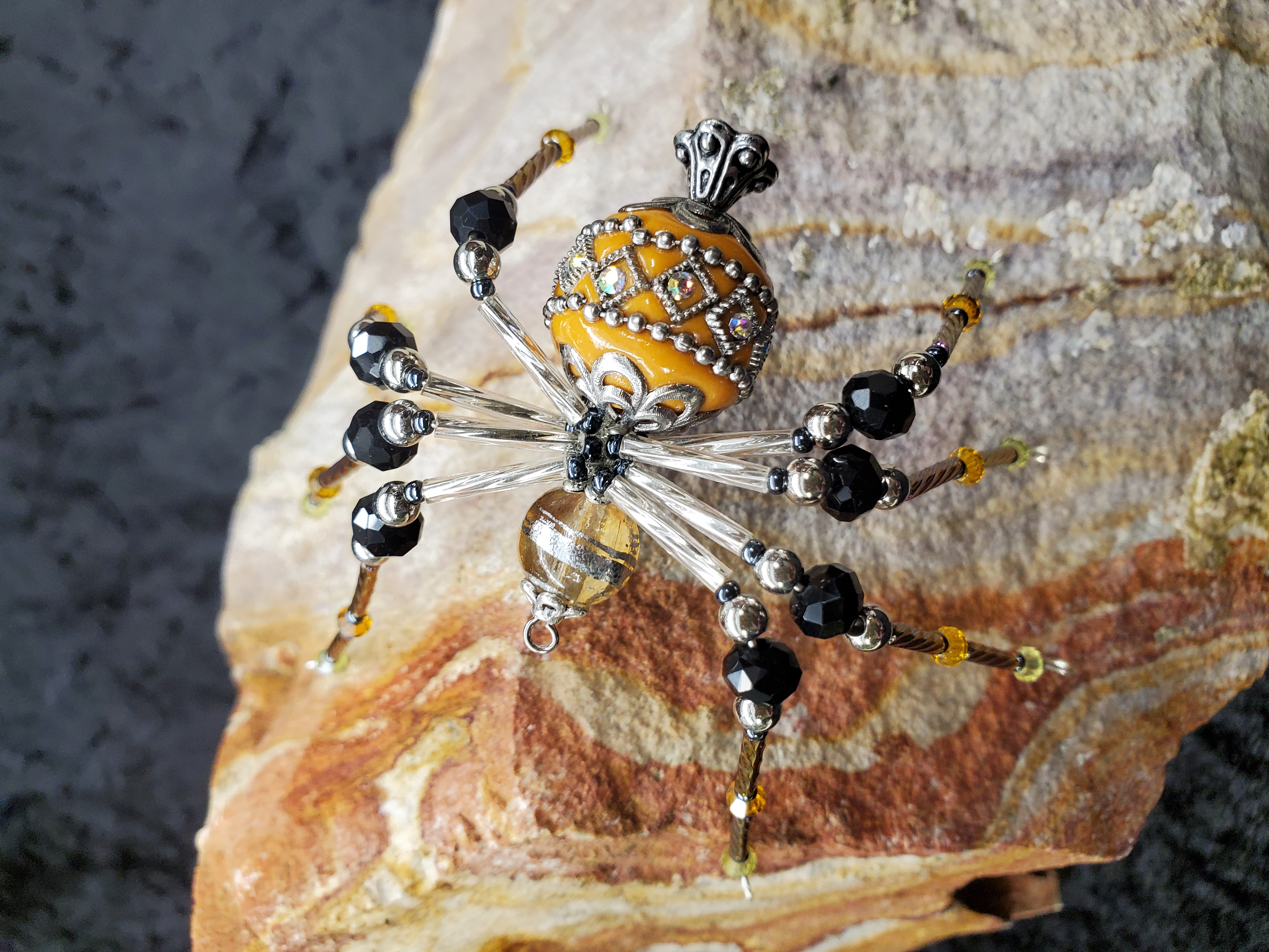 Royal Baroque Spider with ornate golden body